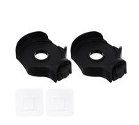 Generico 2sets Supporto per Distributore Automatico di Sapone Senza Foratura Staffa da Parete per Dispenser Induttivo Nero per Bagno Ufficio Hotel