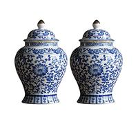 Generico 2X Vaso di in Ceramica Cinese a Hogar Disposizione Decorazioni 'Ufficio a Hogar di