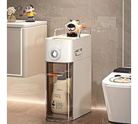Generico 3/4/5 Livelli Mobiletti Bagno Salvaspazio Con Portarotolo Diffusore Di Aromaterapia, Cassettiera, Armadietto Sottile Impermeabile Con Cassetti(3 tier)