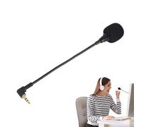 Generico 3.5mm Helmet Microphone - Dynamic Headset | 1.5m Cable Microphone with Noise Isolating Function, Metal Clip Audio Device with Foam Cover, Communication Accessory