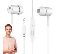 Generico 3.5mm Wired Earbuds - In Ear Headphones | Ergonomic Earphones with | Remote Volume Control, Gold Plated Plug, TPE Cable, for Phone Tablet PC Audio