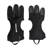 Generico 3 fingerArchery Glove - Durable Leather Anti Slip Design, Comfortable fingerProtection | Archery fingerGuard for, Hunting, Training, Recurve Bow, Crossbow, Outdoor Sports Use