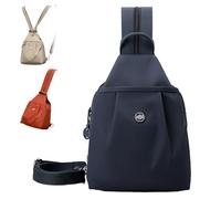 Generico 3 in 1 Anti-Theft Travel Tote Bag, Adjustable Straps and Spacious Compartments, Convertible Crossbody & Waist PackBag (Dark blue)