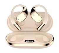 Generico 3-in-1 Ultra Open Ear Bluetooth Headphone, AI Translator Earbuds Real-Time, Support 144 Languages, eal-Time Voice Converter, Instant Language Translator Device for Travel Business (WHITE)