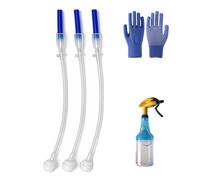 Generico 3-Pack Universal Fit 360° Spray Bottle Adapter - Multi-Angle Weighted Tube Replacement for Upside Down Spraying - Flexible Spray Bottle Tops & Nozzle for Household & Garden