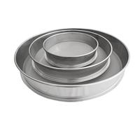Generico 3 PCS Stainless Steel Soil Sieve Set - 304 25cm 20cm 15cm Stackable Garden Compost Sifter - 5mm 3mm 1mm Mesh for Sand Dirt Gravel - Filtering Tool