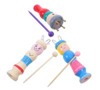 Generico 3 Pezzi Dispositivo per Intrecciare Corde per Strumento per Lavorare A Maglia in Legno Strumento per Lavorare A Maglia Kit per Lavori A Maglia Fai da Te Rocchetto Colore Casuale