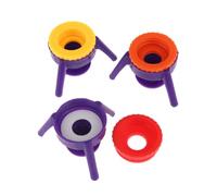 Generico 3 pezzi Porta tappi per bottiglie capovolte a prova di perdite, supporto a 3 gambe universale con base in silicone, kit per svuotare le bottiglie, niente più sprechi di prodotto