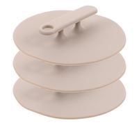 Generico 3 Pezzi Spazzola Corpo in Silicone per Doccia con Esfoliazione Delicata, Impugnatura Ergonomica, Forma Rotonda 12,5x12,5x2,5 Cm, per Uso Quotidiano Sotto la Doccia