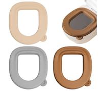 Generico 3-Piece Padded Toilet Seat - 40x37cm Foam Cushion | Soft Waterproof Toilet Seat Pad | Reusable Hygienic Cover for Bathroom, Home, Hotel, Apartment And Public Restroom