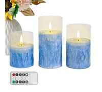 Generico 3 Pieces With Remote Timer Table Decor,Flameless Flickering Candles Warm Lighting - For Home Office Party Birthday Halloween Christmas Wedding