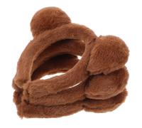 Generico 3 Pz fascia per accessori per feste copricapo di coperchio della vaporiera arredamento donne in costume da orso portare le orecchie alle donne tessuto Coffee