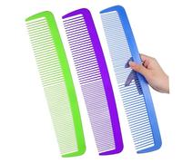 Generico 3 Pz Pettine Gigante Pettine Della Coda Enorme Districante Kit Ciotola e Pennello Per Tinture Per Dissolvenza Spazzola a Doppia Setola Plastica