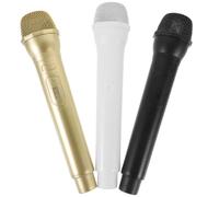 Generico 3 Pz Supporto Per Microfono Finto Auricolari Karaok Puntello Impostore Giocare Fare Finta Cuffie Auricolare Microfono Falso Riprodurre Il Microfono Accessorio Del Costume Plastica