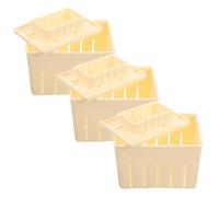 Generico 3 Set Pressa da Formaggi Coperchio Tofu in Plastica Formaggio con la per e Stampo Pratico e Facile Rimuovere Produzione Casalinga di