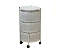 Generico 3 tiers Rotating Vegetable Shelf,Multi-Layer Storage Rotating Basket,Bathroom/Kitchen Storage Organizer,for Fruit Potato Onion