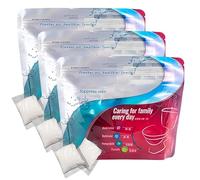 Generico 30 Pezzi di Gel per WC da Campeggio, coagulante per WC Portatile, Trattamento dei rifiuti per Portatili di Emergenza per Escursionismo, Pesca, Viaggi e Alpinismo (3 Bags)