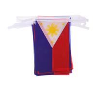 Generico 30 Pezzi Philippines Flag Bunting Banner Mini Pennant String With Authentic Colors For School Events Party Decorations Independence Day Celebration