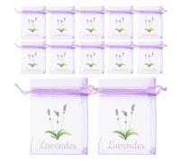 Generico 30 Sacchetti Vuoti Coulisse in Rete Lavanda, Sacchetti Ricaricabili per Aromaterapia e Organizzazione Armadio, Bustine Traspiranti 3,5x2,7 Cm per Profumare Ambienti e Conservare
