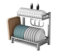 Generico 304 Stainless Steel Dish Drainer Cutlery Drying Rack Kitchen Storagehome Utensil Holderdish Rack for Forks Spoons And Chopsticks.，A