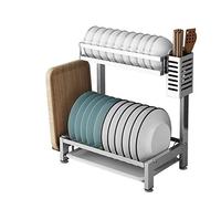 Generico 304 Stainless Steel Dish Drainer Cutlery Drying Rack Kitchen Storagehome Utensil Holderdish Rack for Forks Spoons And Chopsticks.，C