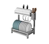 Generico 304 Stainless Steel Dish Drainer Cutlery Drying Rack Kitchen Storagehome Utensil Holderdish Rack for Forks Spoons And Chopsticks.，B