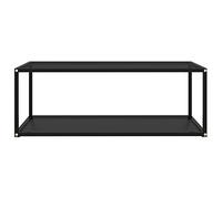 Generico 322898 Coffee Table Black 100x50x35 cm Tempered Glass,Nero,13.9kg,322898