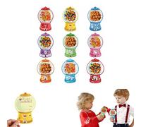 Generico 36 Pack Valentine's Day Cards for Kids - Bubble Gum Machine Candy Holder with Plastic Domes - DIY Valentine Candy Cards for School Classroom Exchange Gifts & Party Favors (18pcs)