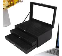 Generico 36 Pen Display Case - 3 Tier Storage Box | Clear Window Organizer