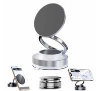 Generico 360° Adjustable Vacuum Magnetic Phone Holder,2025 New Car Foldable Phone Mount,Super Strong Suction Magnetic phone Stand,PhoneHolder,Vacuum Absorber Suction Bracket for Smartphones (White)