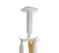 Generico 360° Rotating Folding Hooks - Wall Mount 6-Claw Rack | No-Drill | Self-Adhesive Multifunctional Kitchen Utensil Hanger, Space Saving Hanging Storage Organizer For Cabinet & Bathroom