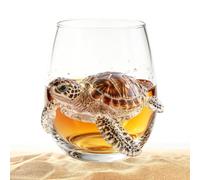 Generico 3D Animal Whiskey Glass 350ml Egg Shaped Novelty Tumbler