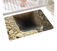 Generico 3D Area Rugs Optical Illusion,Endless Abyss Anti-slip Floor Mat | Crystal Velvet Area | Indoor Outdoor Living Room Bathroom Entrance Entryway Front Door