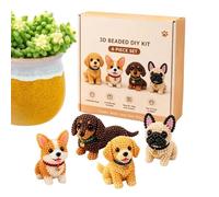 Generico 3D Beaded Animal - DIY Kit Handmade Beadwork Craft Set | Cute Animal Model Building Beads Creative Art Starter Pack Detailed for Teens, Adults, Beginners, Home, Room Decor