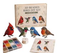 Generico 3D Beaded Animal Kit - Handmade Beadwork Art Craft Set for Adults Beginners Enthusiasts Friends Home Office School Dorm Desk Room Shelf, Cute DIY Animal Designs