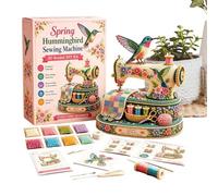 Generico 3D Beaded Animal Kit - Hummingbird Sewing Machine Design | DIY Craft Bead Set | Beginner Creative Hobby Pack | Kids Adults Art Project | Home School Daycare Learning Activity Collection