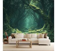 Generico 3D Carta da parati panoramica Sentiero nel bosco 250x175 cm Fotomurali Boschi decorazioni da parete per bambini, camera da letto, soggiorno, poster da parete XXL grande - Scenario naturale