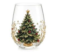 Generico 3D Christmas Glass Art Cup，Christmas tree