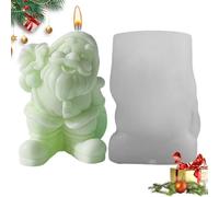 Generico 3D Christmas Soap Mold- Resin Casting Molds for Candle Soap Making, Santa Claus Holiday Decoration Silicone Mold| DIY Craft Mold, Creative Christmas Ornament Making Supplies
