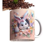Generico 3D Coffee Mug - Coffee Mug | Easter 3D Rabbit Ceramic Cup,Animal Mugs with Large Caliber, Easter Party Supplies for Men Women Boys and Girls gift that will impress your loved on any
