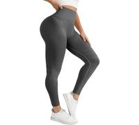 Generico 3D Compression Anti Cellulite Leggings for Women High Waist Slimming Workout Pants (Dark Gray,M)