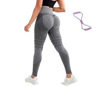 Generico 3D Compression Leggings, High Waist Tummy Control Resistance Band Legging, Scrunch Butt Lift Sport Pant, Toned Leg & Buttock (G,S)