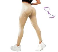 Generico 3D Compression Leggings, High Waist Tummy Control Resistance Band Legging, Scrunch Butt Lift Sport Pant, Toned Leg & Buttock (M,XL)