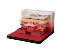 Genérico 3D Desk Calendar 2026, Rip Away Sculpture Notepad Calendar | Creative 2026 Note Memo Pad Desktop Planner for Housewarming Holidays Home Office New Year Birthday