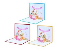 Generico 3D Easter - Paper Sculpture Greeting Postcard, Holiday Spring Souvenir, Envelope Included Gift, Celebration | Charming For Wife Girlfriend Family Friends Easter Holiday Wishes