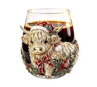 Generico 3D Glassware 3D Cows Cup Stemless Wine Glasses 3.94x4.72 inches