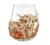 Generico 3D Glassware 3D Cows Cup Stemless Wine Glasses 3.94x4.72 inches