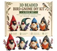 Generico 3D Gnome Beading Kit - Durrable Crafting Sets, Smmooth Surrface Cute Dwarf Figurines, Ensurre Fun Handmade Figure Builder, Primme DIY Desktop Decors Projects, For Home Offices Art Classrooms