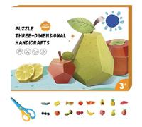 Generico 3D Handmade Origami Book, Easy Handmade Craft 3D Paper Models, Fun DIY Paper Craft Kit for Home Decor, Bookshelf Decoration (Fruit Paradise)