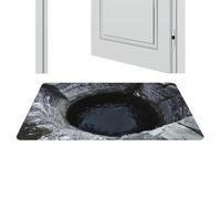 Generico 3D Hole Rug - Bottomless Design Optical Illusion Carpets,Non-Slip Door Pads Floor Mat For Indoor Outdoor Bathroom Kitchen Bedroom Living Room Playroom Study Terrace Porch Doorway